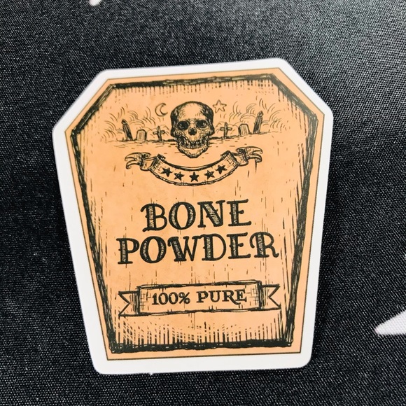Bone Powder Witchy Sorceress Supreme Potion B0ttle Label Sticker - Picture 2 of 6